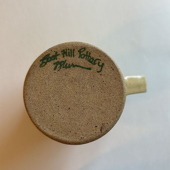 Boot Hill Pottery Pinecone Jug Vase Signed Country Christmas Rustic Decor 6” - Picture 8 of 10